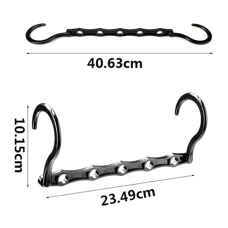 10 Pcs Space Saving Magic Hangers Plastic Clothes Organizer For Small Closet