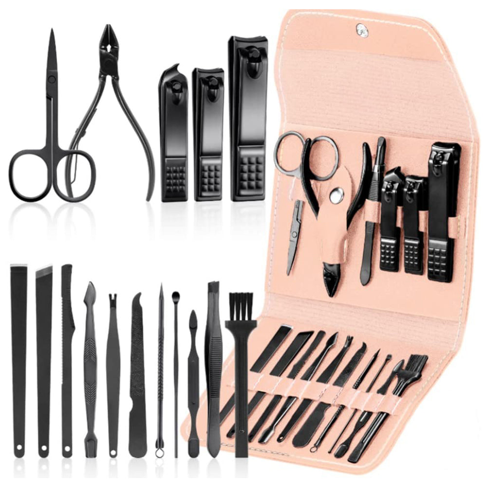 16pcs High-quality Steel Professional Nail Cutters Tools with Travel Case Kit