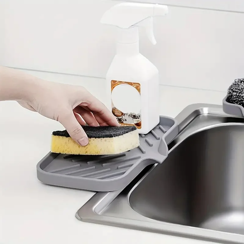 Kitchen Sink Silicone Tray with Drainage System