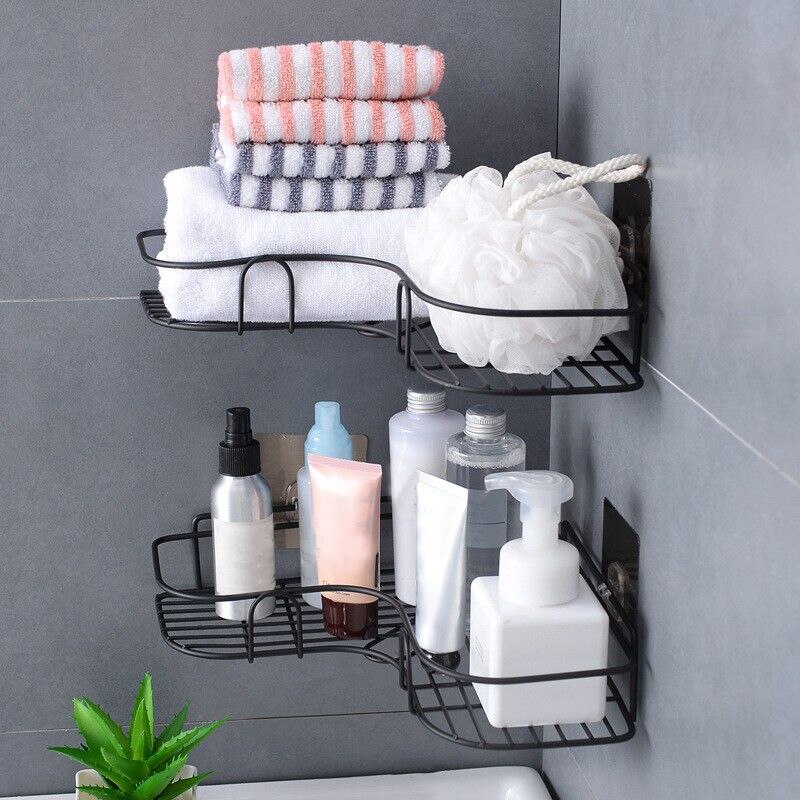 Iron Triangle Rack For Kitchen Bathroom Storage Rack