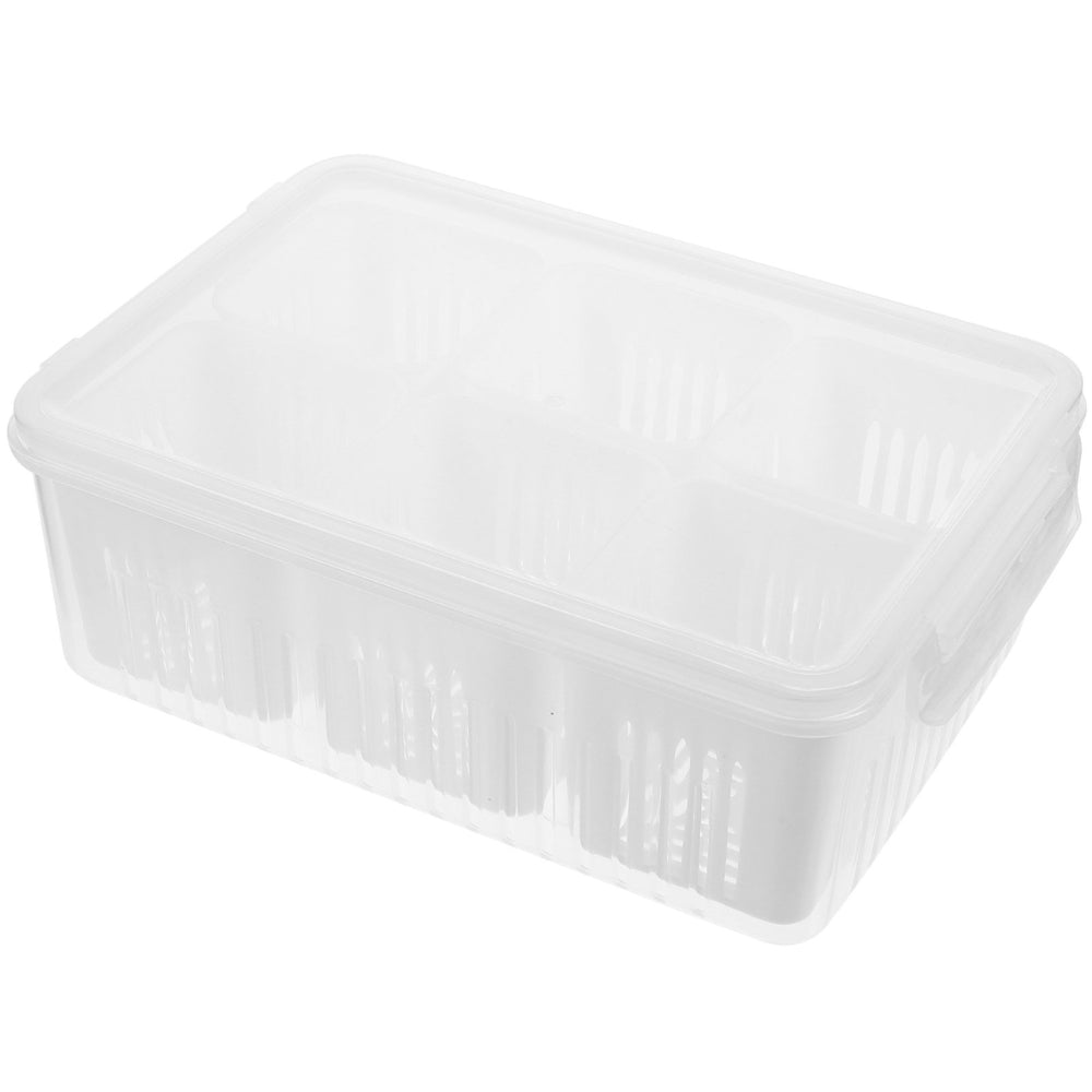 Refrigerator Storage Box 4 and 6 Grids Food Vegetable Fruit