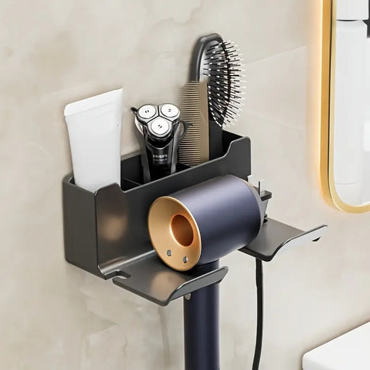 Multifunctional Hair Dryer Stand Hairdryer Organizer Box