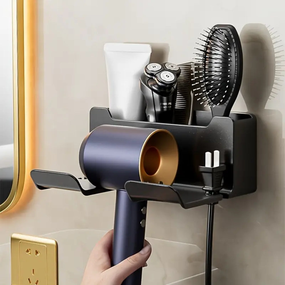 Multifunctional Hair Dryer Stand Hairdryer Organizer Box