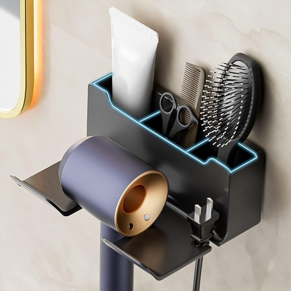 Multifunctional Hair Dryer Stand Hairdryer Organizer Box