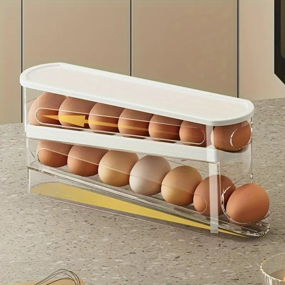 2 Tier Fridge Egg Storage Box