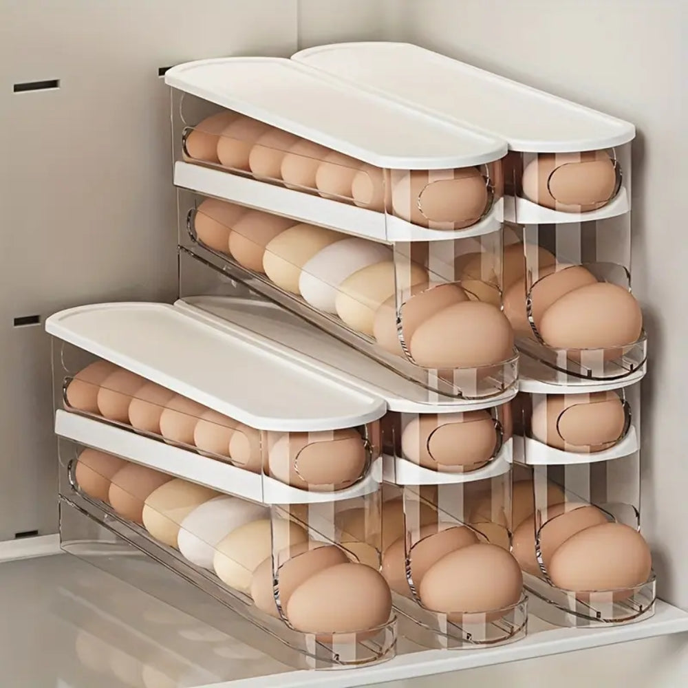 2 Tier Fridge Egg Storage Box