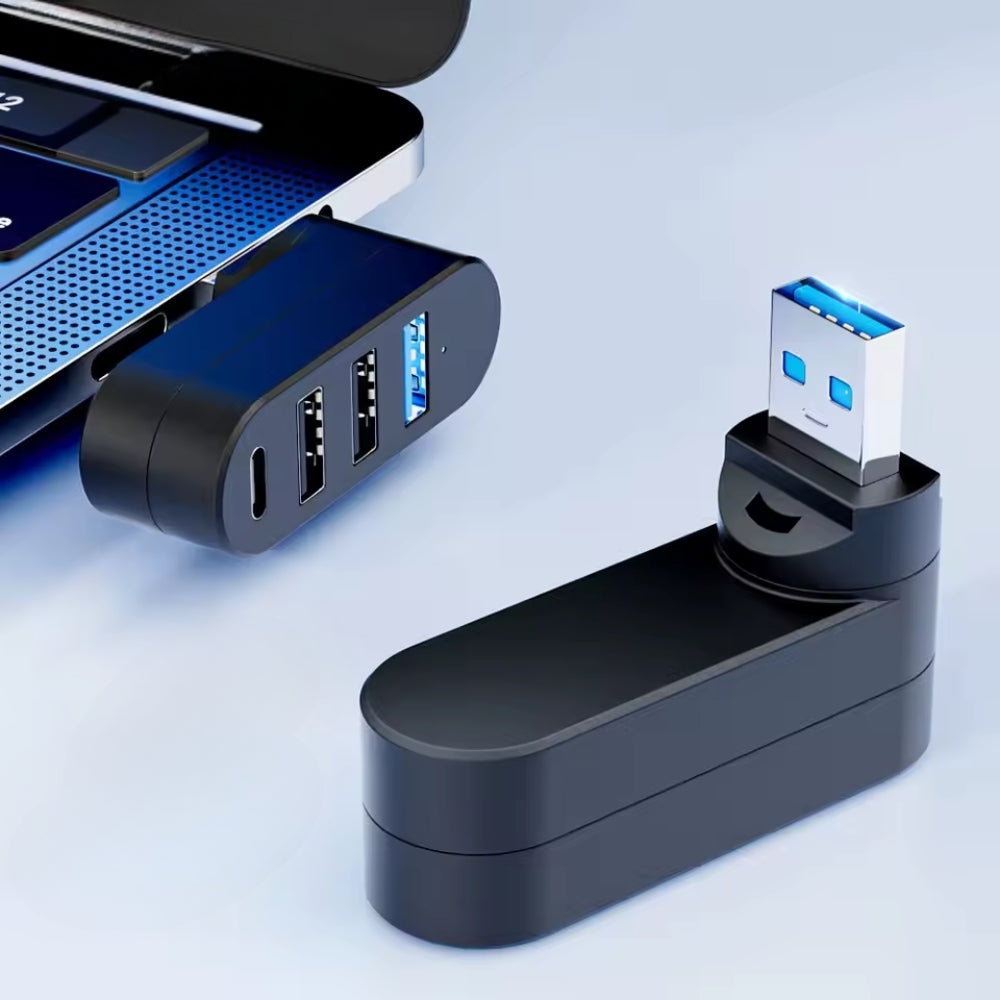 4 in  1 USB Data Hub 180 Degree Rotatable