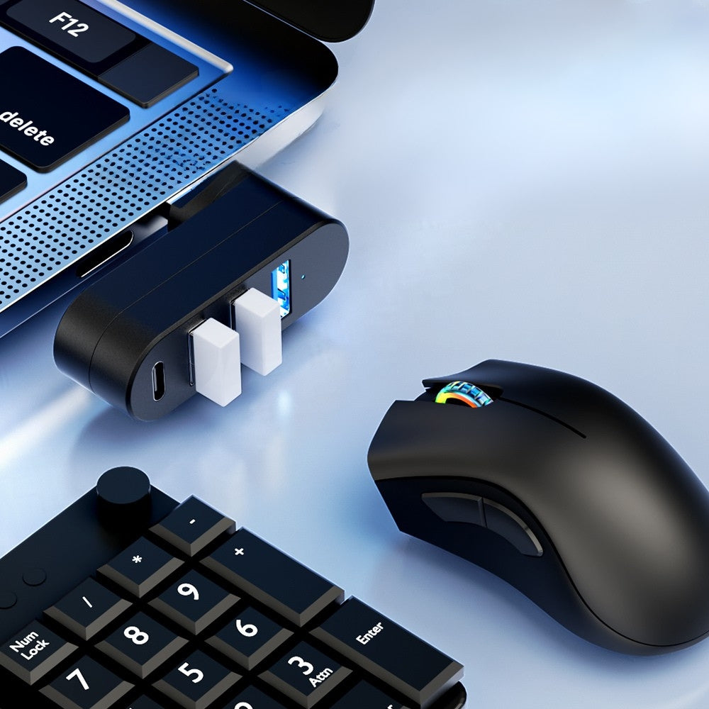 4 in  1 USB Data Hub 180 Degree Rotatable