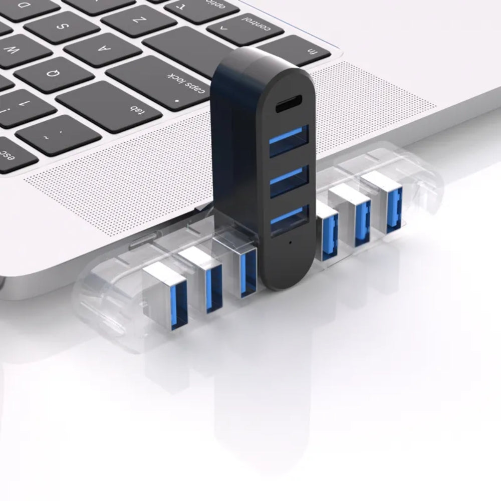4 in  1 USB Data Hub 180 Degree Rotatable