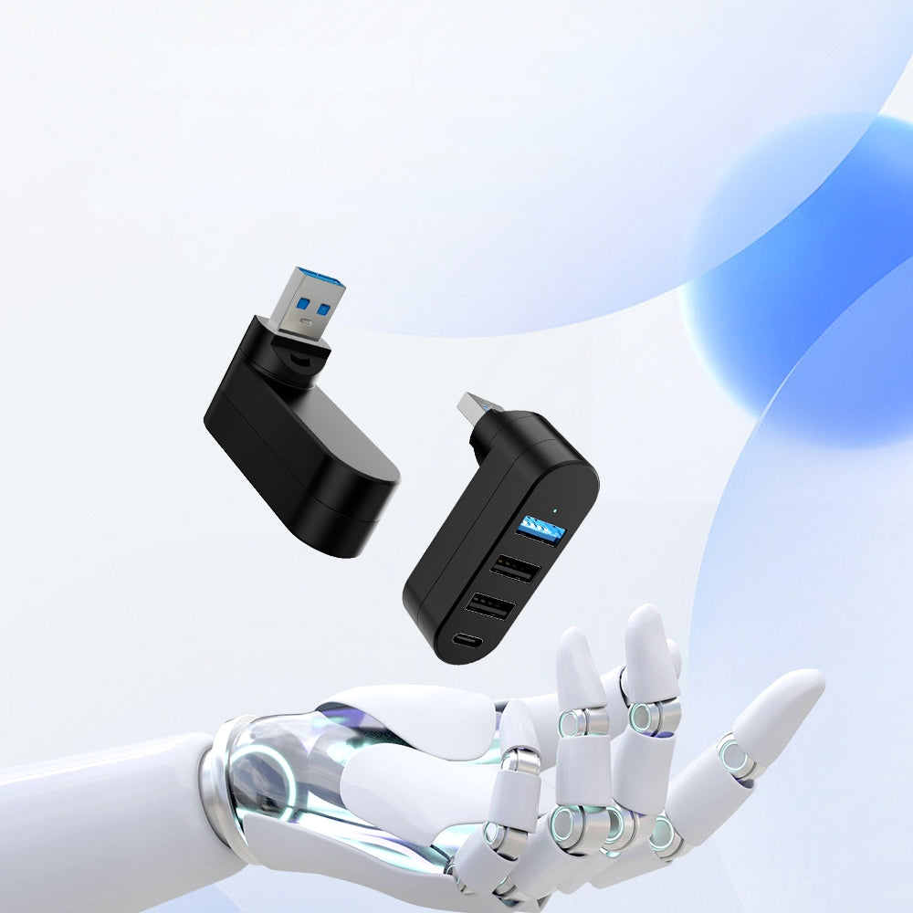 4 in  1 USB Data Hub 180 Degree Rotatable