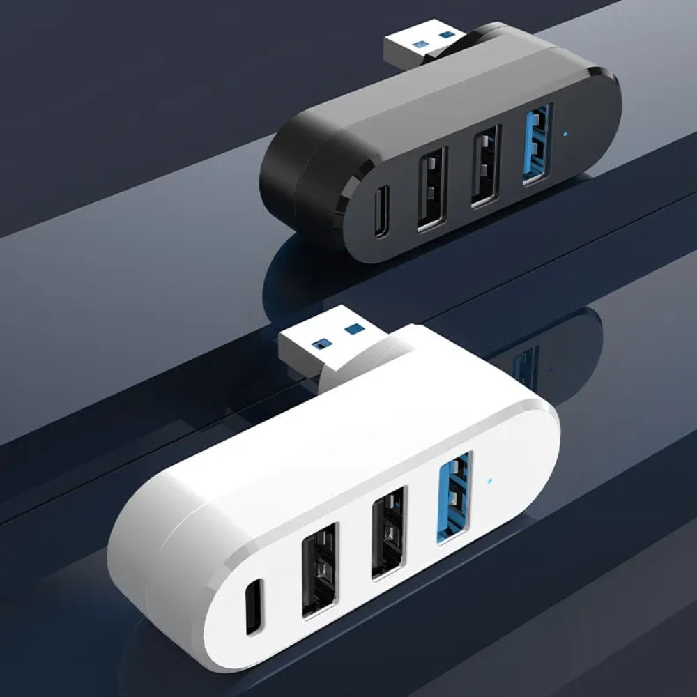 4 in  1 USB Data Hub 180 Degree Rotatable