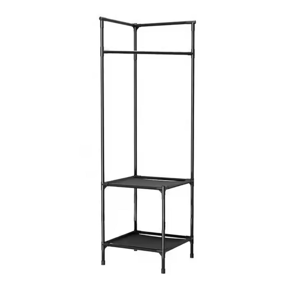 Multifunction Multi-Layer Floor Standing Corner Hanger Clothing Storage Shelf
