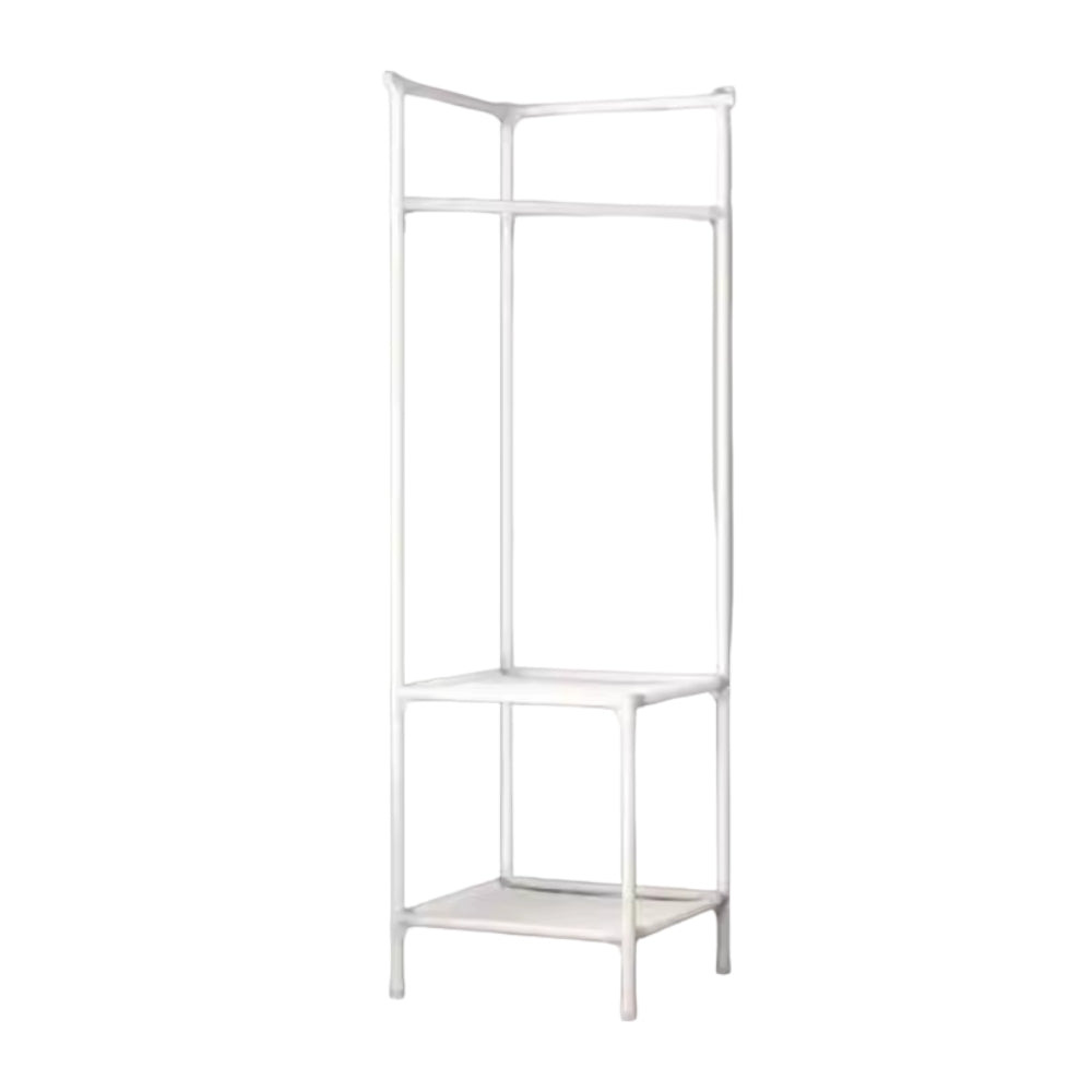 Multifunction Multi-Layer Floor Standing Corner Hanger Clothing Storage Shelf