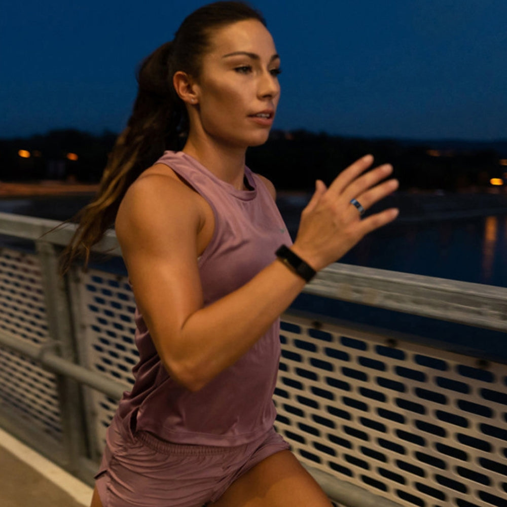 5ATM Waterproof Health Monitor Smart Ring with Charging Case