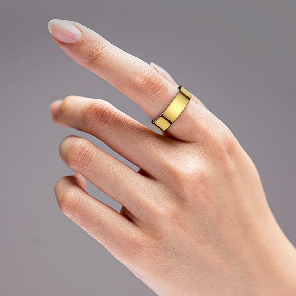 5ATM Waterproof Health Monitor Smart Ring with Charging Case