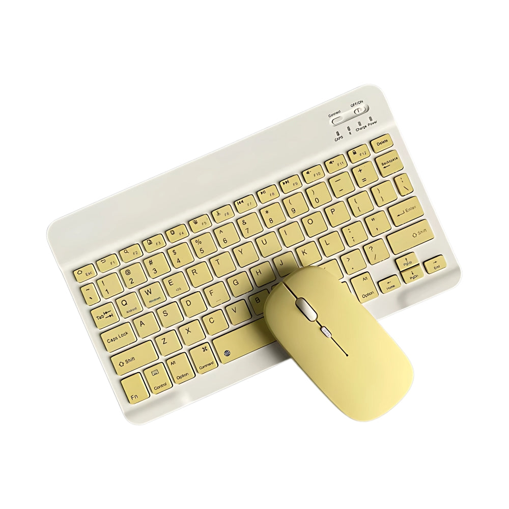 10 inch Universal Wireless Bluetooth Keyboard and Mouse Set