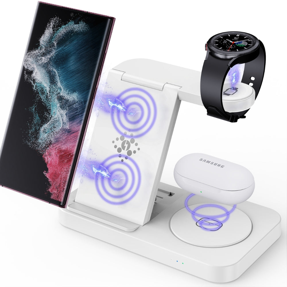 Foldable Fast Charging Station Dock Wireless Charger Stand