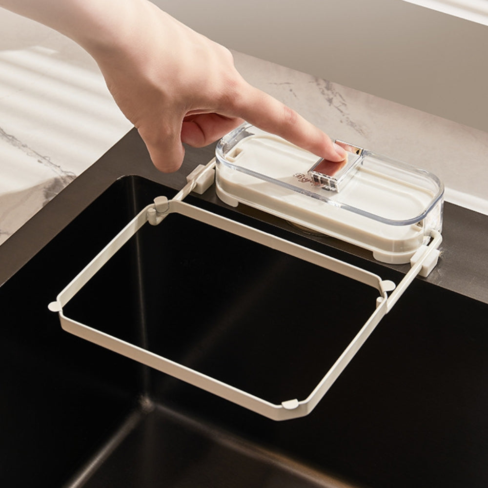Foldable Kitchen Sink Filter Rack with 50 Filter Bags
