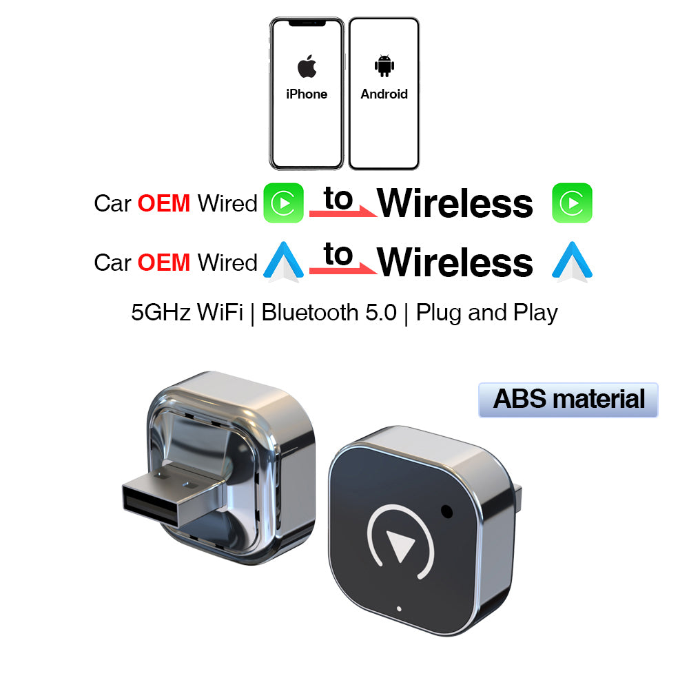 Wireless CarPlay/Android Auto Adapter - Plug and Play