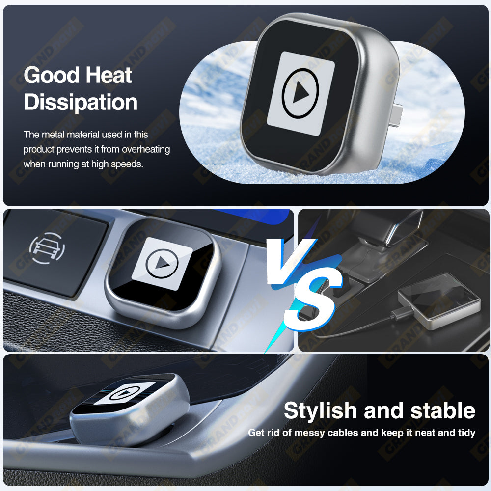 Wireless CarPlay/Android Auto Adapter - Plug and Play