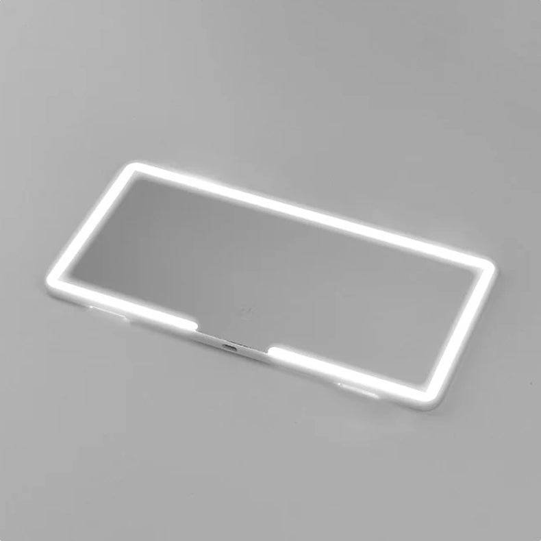 Car Interior Mirrors Sun Visor Plate LED HD Makeup Mirror