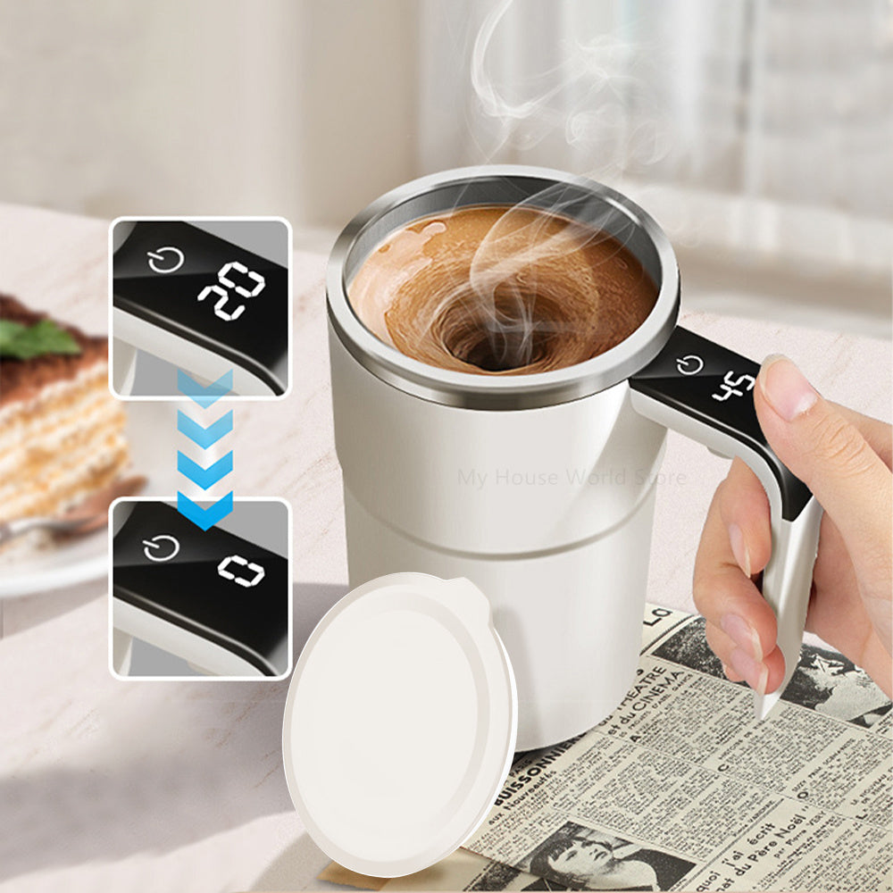 Rechargeable Portable Coffee Magnetic Self Stirring Mugs